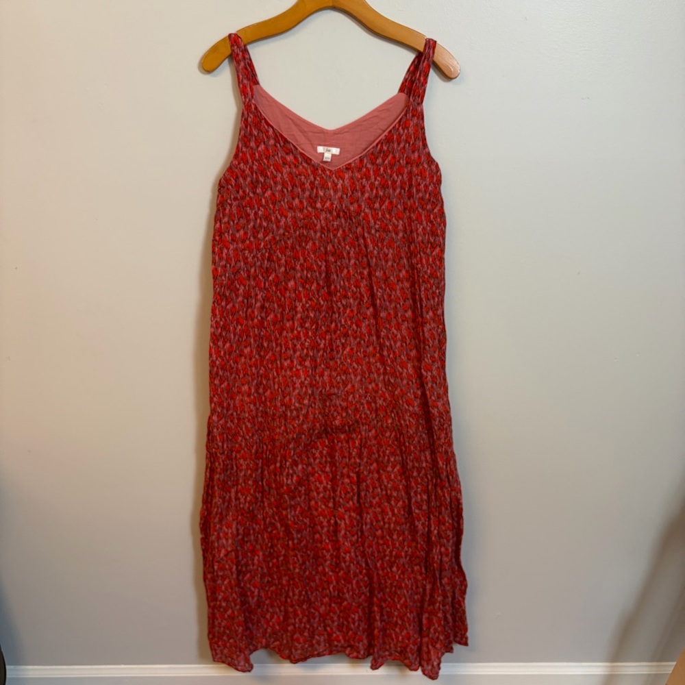 Joie small red maxi dress boho women’s fully lined